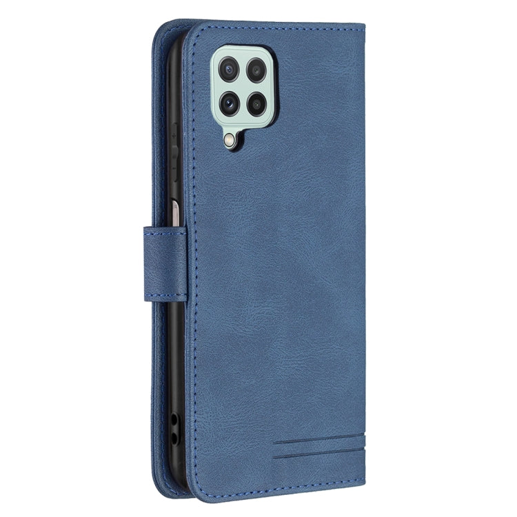 For Samsung Galaxy A22 4G Magnetic Clasp RFID Blocking Anti-Theft Leather Case with Holder & Card Slots & Wallet