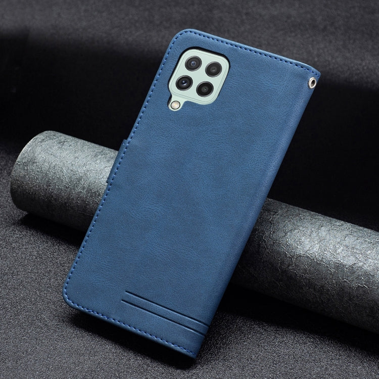 For Samsung Galaxy A22 4G Magnetic Clasp RFID Blocking Anti-Theft Leather Case with Holder & Card Slots & Wallet