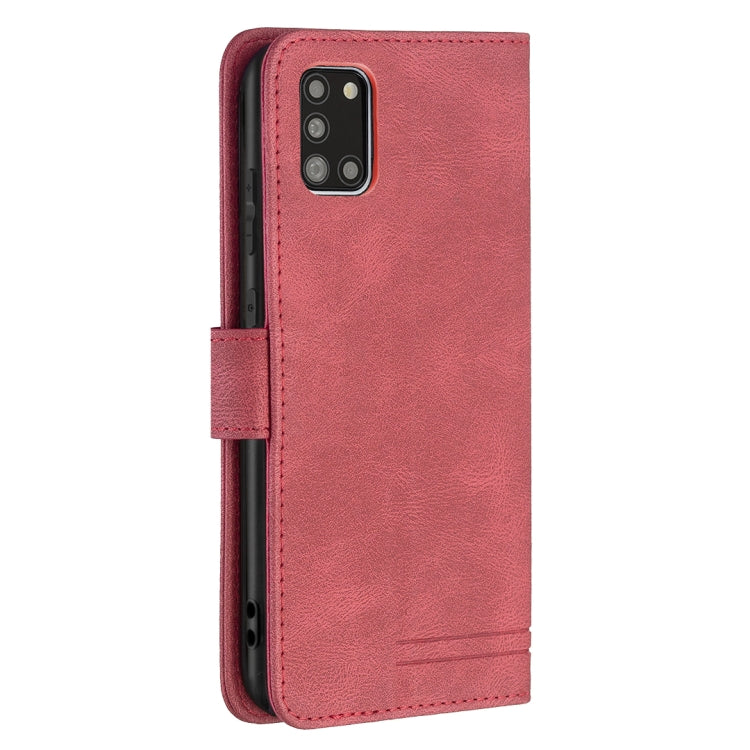 For Samsung Galaxy A31 Magnetic Clasp RFID Blocking Anti-Theft Leather Case with Holder & Card Slots & Wallet
