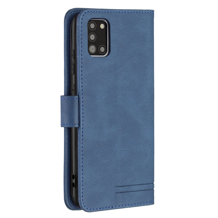 For Samsung Galaxy A31 Magnetic Clasp RFID Blocking Anti-Theft Leather Case with Holder & Card Slots & Wallet