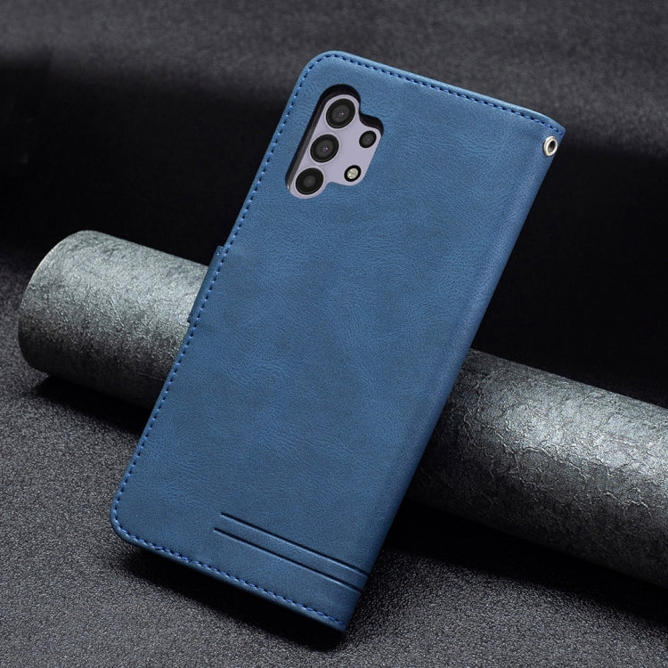 For Samsung Galaxy A32 4G Magnetic Clasp RFID Blocking Anti-Theft Leather Case with Holder & Card Slots & Wallet