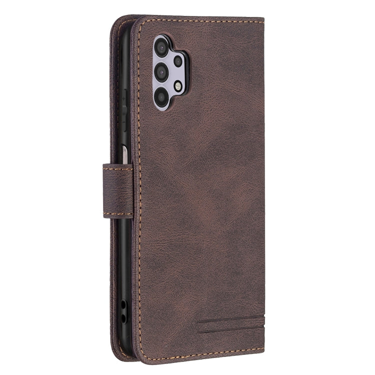 For Samsung Galaxy A32 5G Magnetic Clasp RFID Blocking Anti-Theft Leather Case with Holder & Card Slots & Wallet