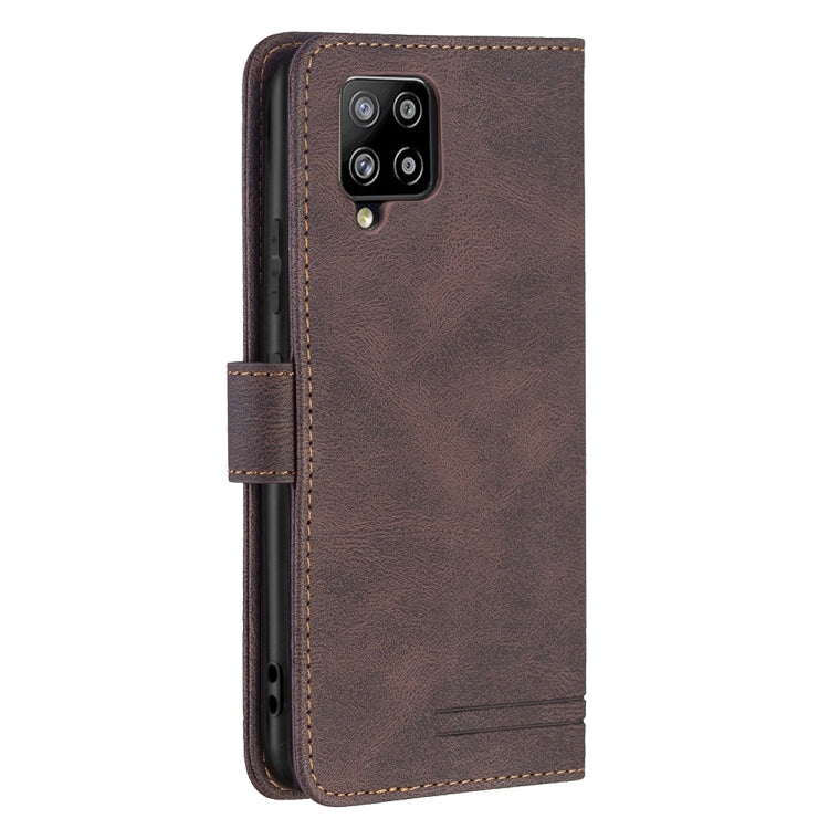 For Samsung Galaxy A42 5G Magnetic Clasp RFID Blocking Anti-Theft Leather Case with Holder & Card Slots & Wallet