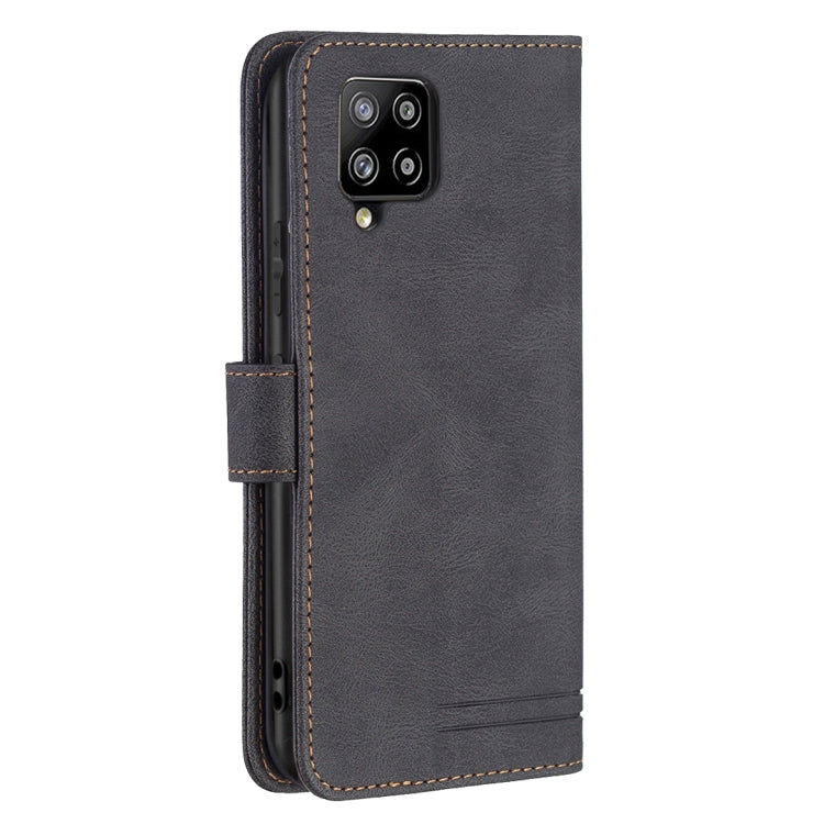 For Samsung Galaxy A42 5G Magnetic Clasp RFID Blocking Anti-Theft Leather Case with Holder & Card Slots & Wallet