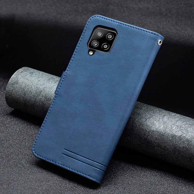 For Samsung Galaxy A42 5G Magnetic Clasp RFID Blocking Anti-Theft Leather Case with Holder & Card Slots & Wallet