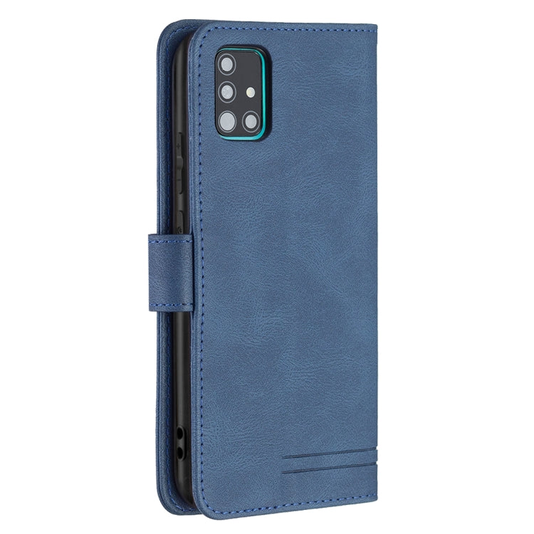 For Samsung Galaxy A51 Magnetic Clasp RFID Blocking Anti-Theft Leather Case with Holder & Card Slots & Wallet