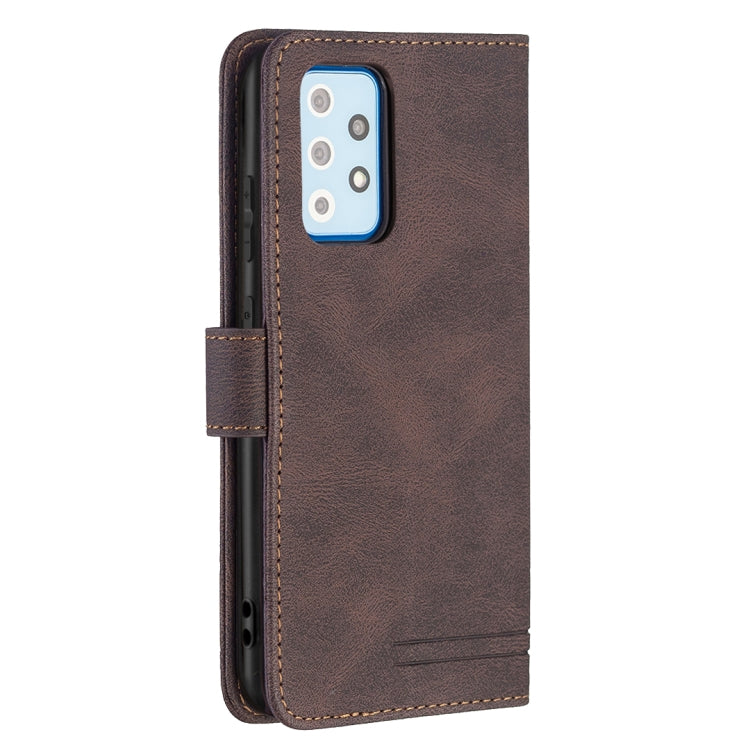 For Samsung Galaxy A52 Magnetic Clasp RFID Blocking Anti-Theft Leather Case with Holder & Card Slots & Wallet