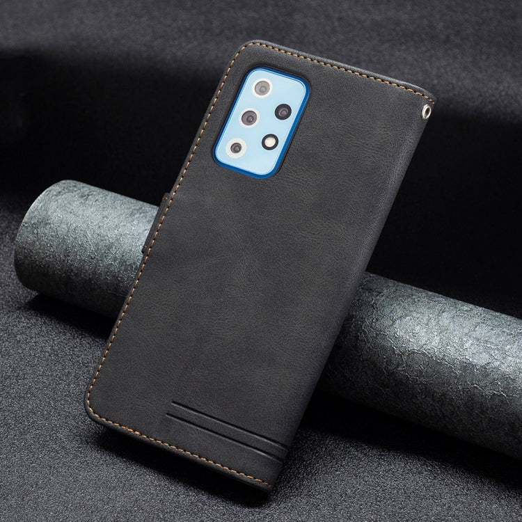 For Samsung Galaxy A52 Magnetic Clasp RFID Blocking Anti-Theft Leather Case with Holder & Card Slots & Wallet