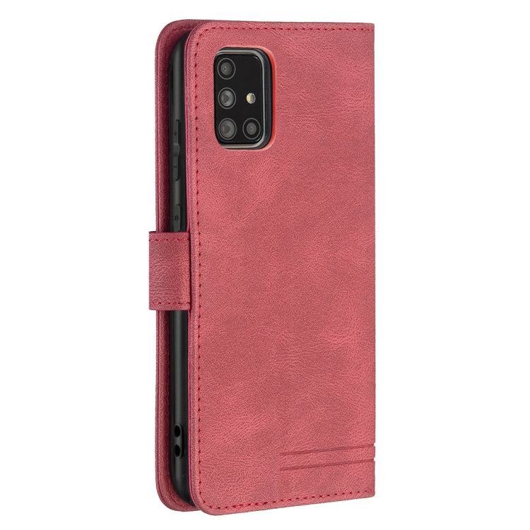 For Samsung Galaxy A71 Magnetic Clasp RFID Blocking Anti-Theft Leather Case with Holder & Card Slots & Wallet