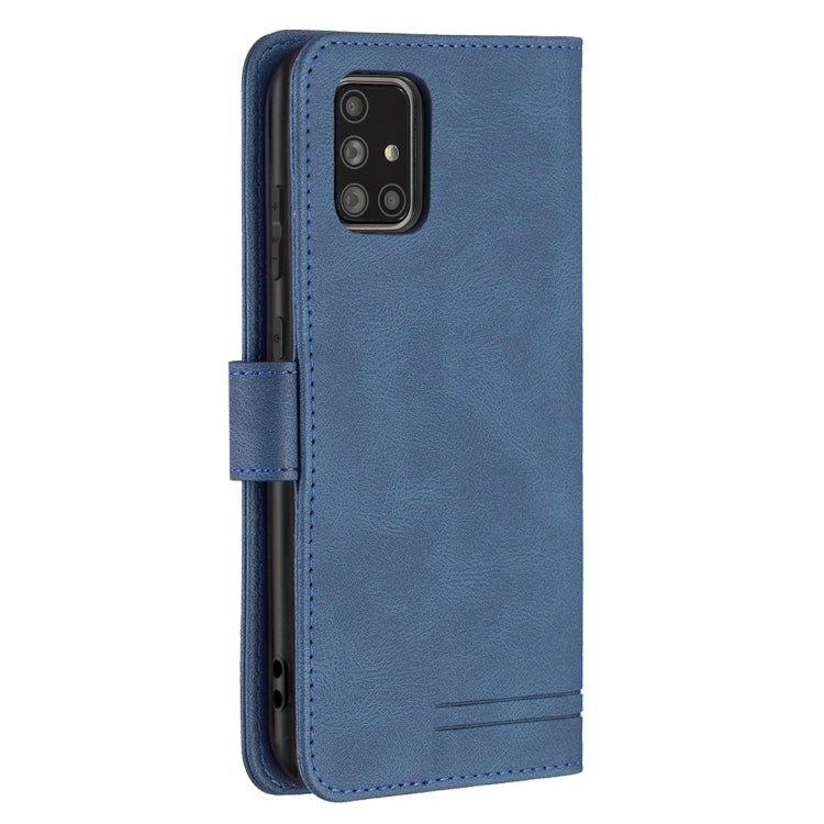 For Samsung Galaxy A71 Magnetic Clasp RFID Blocking Anti-Theft Leather Case with Holder & Card Slots & Wallet