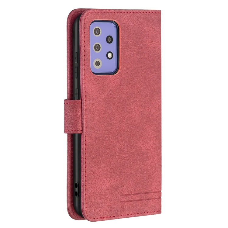 For Samsung Galaxy A72 Magnetic Clasp RFID Blocking Anti-Theft Leather Case with Holder & Card Slots & Wallet