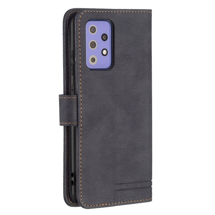For Samsung Galaxy A72 Magnetic Clasp RFID Blocking Anti-Theft Leather Case with Holder & Card Slots & Wallet