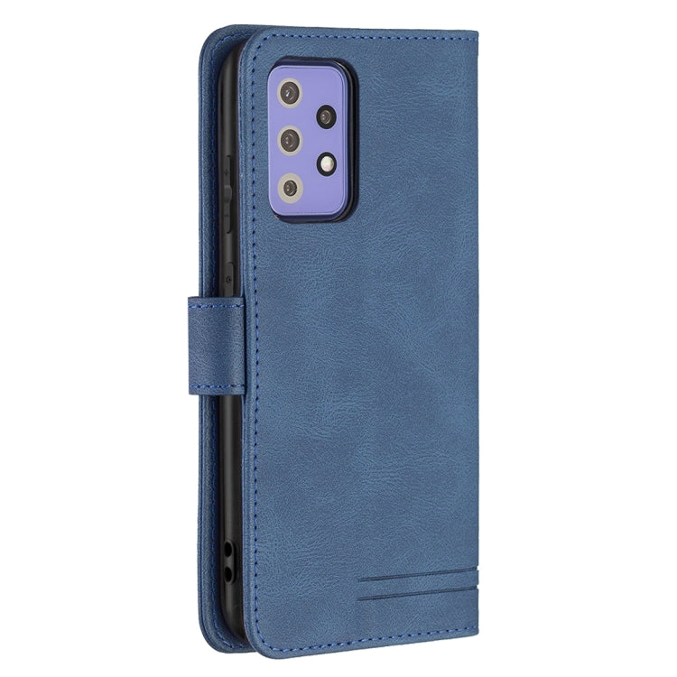 For Samsung Galaxy A72 Magnetic Clasp RFID Blocking Anti-Theft Leather Case with Holder & Card Slots & Wallet