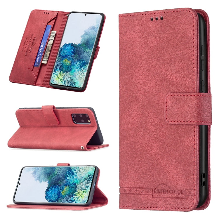 For Samsung Galaxy S20+ Magnetic Clasp RFID Blocking Anti-Theft Leather Case with Holder & Card Slots & Wallet