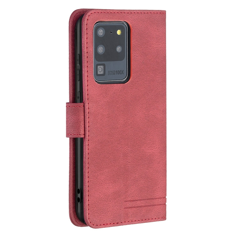 For Samsung Galaxy S20 Ultra Magnetic Clasp RFID Blocking Anti-Theft Leather Case with Holder & Card Slots & Wallet