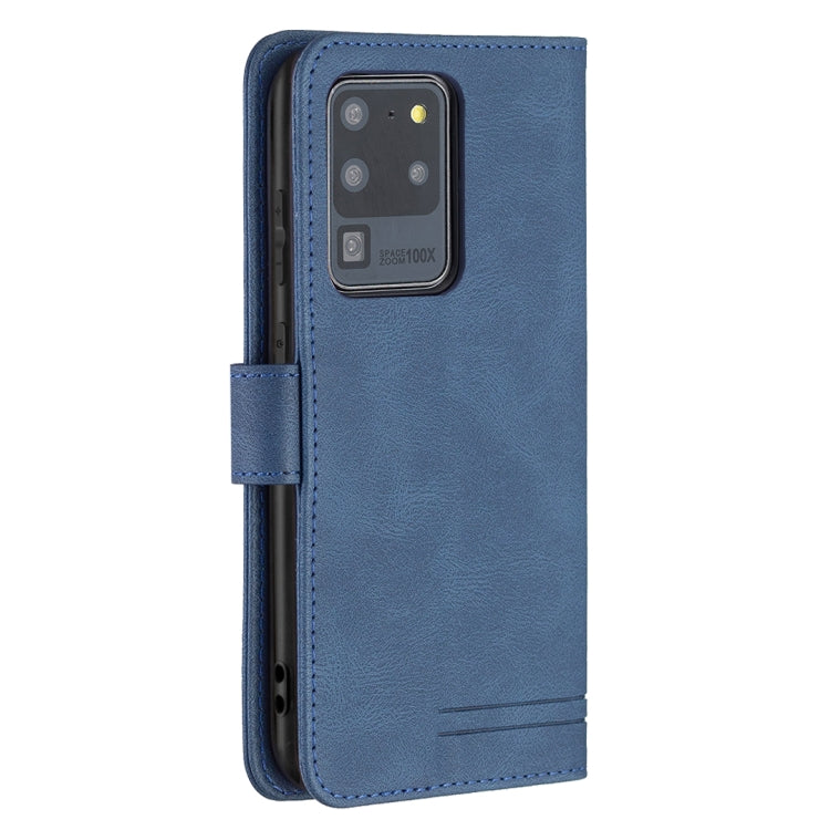 For Samsung Galaxy S20 Ultra Magnetic Clasp RFID Blocking Anti-Theft Leather Case with Holder & Card Slots & Wallet