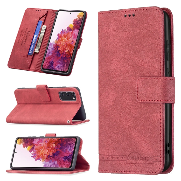 For Samsung Galaxy S20 FE Magnetic Clasp RFID Blocking Anti-Theft Leather Case with Holder & Card Slots & Wallet