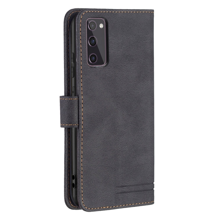 For Samsung Galaxy S20 FE Magnetic Clasp RFID Blocking Anti-Theft Leather Case with Holder & Card Slots & Wallet