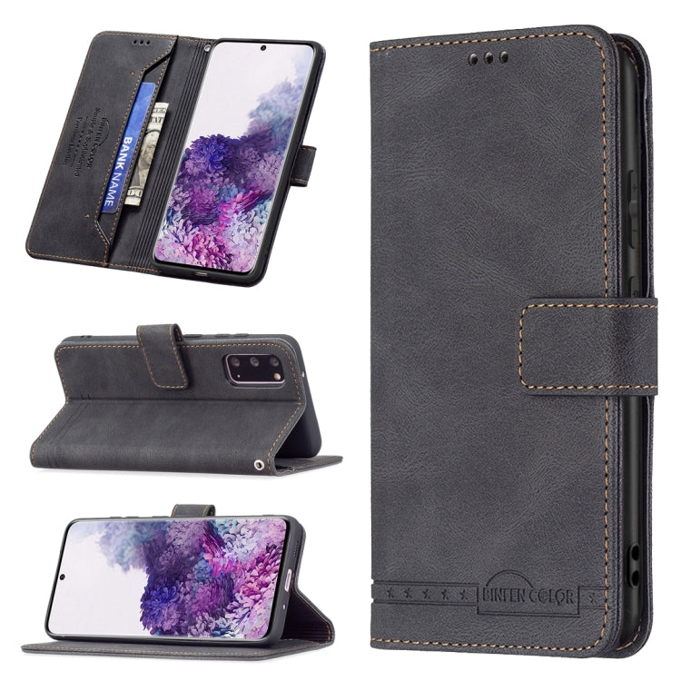 For Samsung Galaxy S20 Magnetic Clasp RFID Blocking Anti-Theft Leather Case with Holder & Card Slots & Wallet