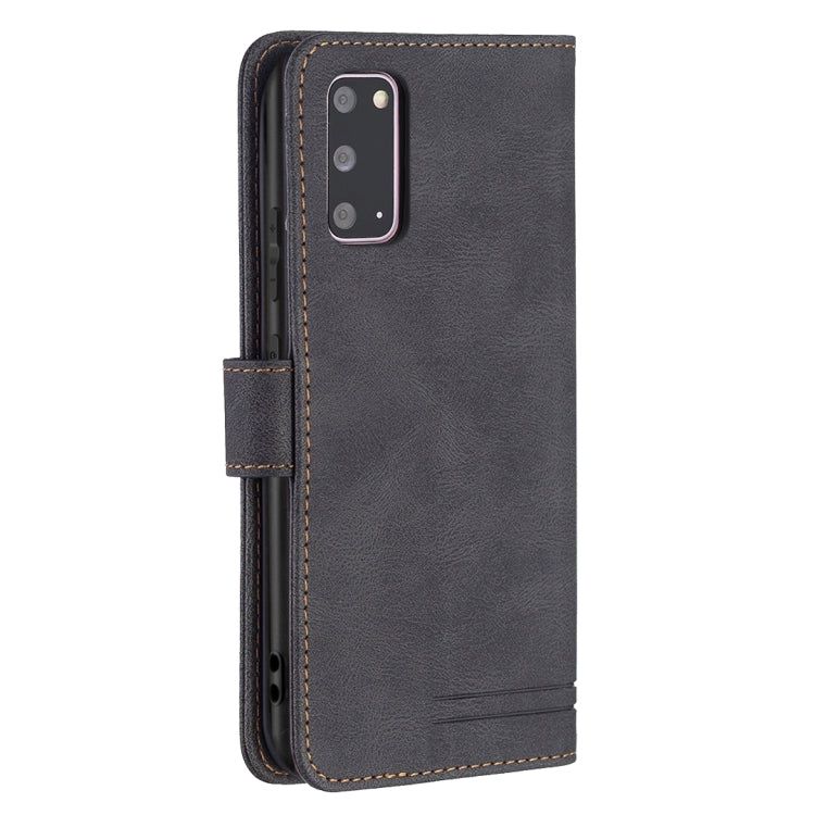 For Samsung Galaxy S20 Magnetic Clasp RFID Blocking Anti-Theft Leather Case with Holder & Card Slots & Wallet