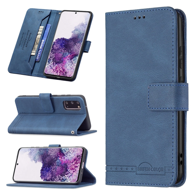 For Samsung Galaxy S20 Magnetic Clasp RFID Blocking Anti-Theft Leather Case with Holder & Card Slots & Wallet