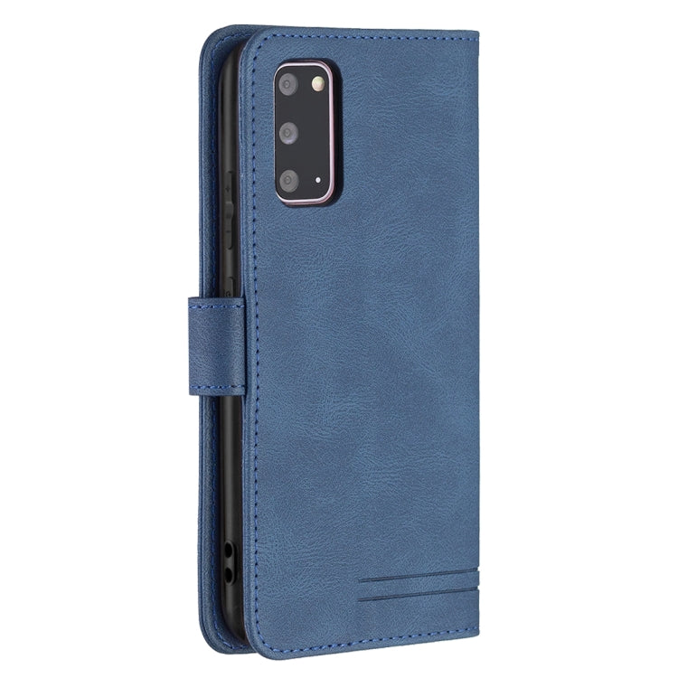 For Samsung Galaxy S20 Magnetic Clasp RFID Blocking Anti-Theft Leather Case with Holder & Card Slots & Wallet