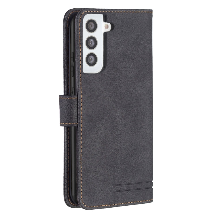 For Samsung Galaxy S21 5G Magnetic Clasp RFID Blocking Anti-Theft Leather Case with Holder & Card Slots & Wallet