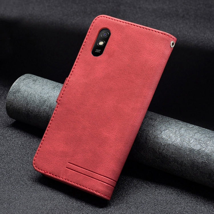 For Xiaomi Redmi 9A Magnetic Clasp RFID Blocking Anti-Theft Leather Case with Holder & Card Slots & Wallet