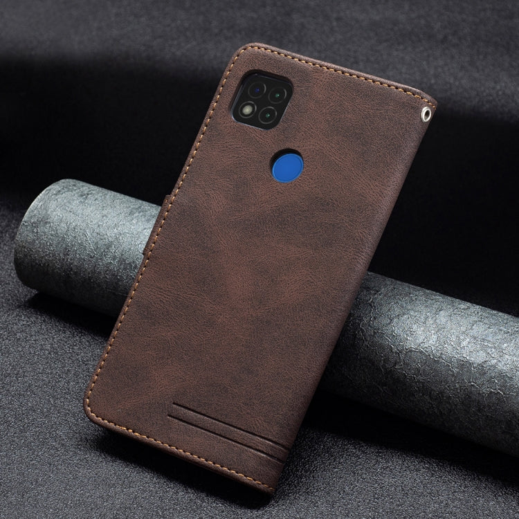 For Xiaomi Redmi 9C Magnetic Clasp RFID Blocking Anti-Theft Leather Case with Holder & Card Slots & Wallet