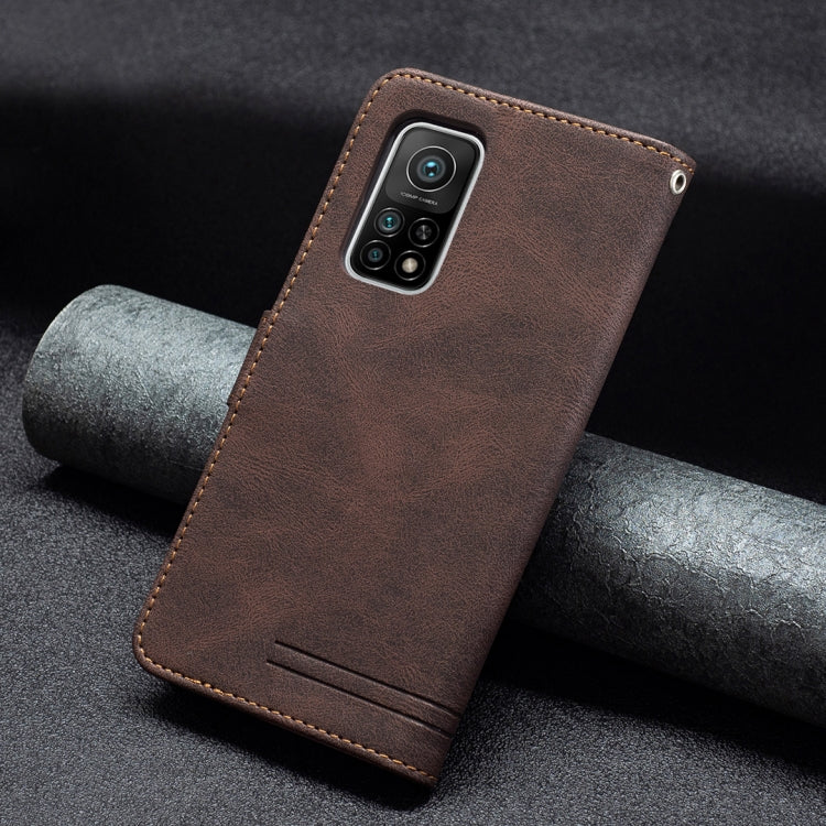 For Xiaomi Mi 10T Pro / Redmi K30S Magnetic Clasp RFID Blocking Anti-Theft Leather Case with Holder & Card Slots & Wallet
