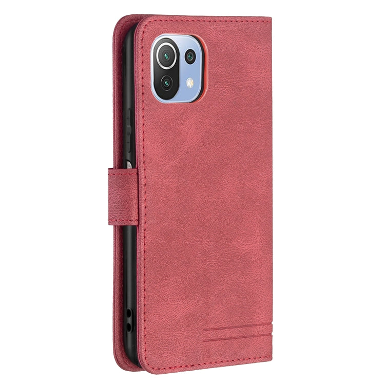 For Xiaomi Mi 11 Lite Magnetic Clasp RFID Blocking Anti-Theft Leather Case with Holder & Card Slots & Wallet