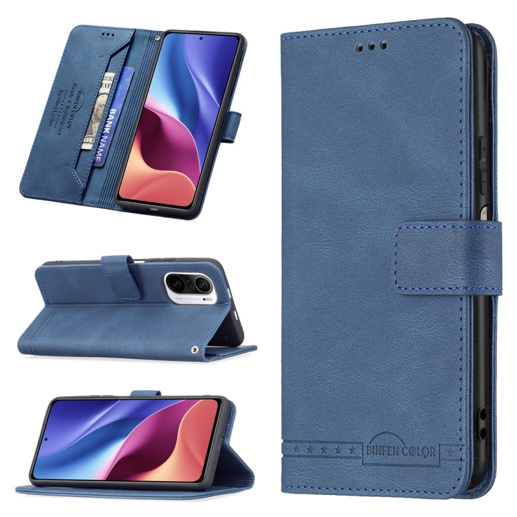 For Xiaomi Mi 11i / Poco F3 Magnetic Clasp RFID Blocking Anti-Theft Leather Case with Holder & Card Slots & Wallet