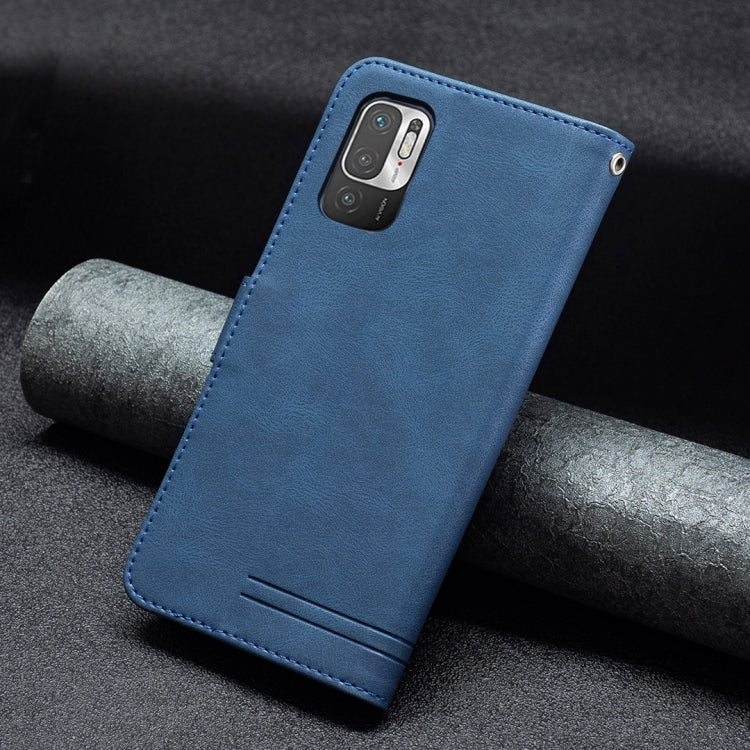 For Xiaomi Poco M3 Pro / Redmi Note 10 5G Magnetic Clasp RFID Blocking Anti-Theft Leather Case with Holder & Card Slots & Wallet