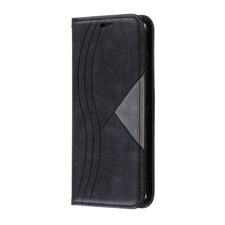 For iPhone 8 Plus / 7 Plus Splicing Color Magnetic Hem Horizontal Flip Leather Case with Holder & Card Slots