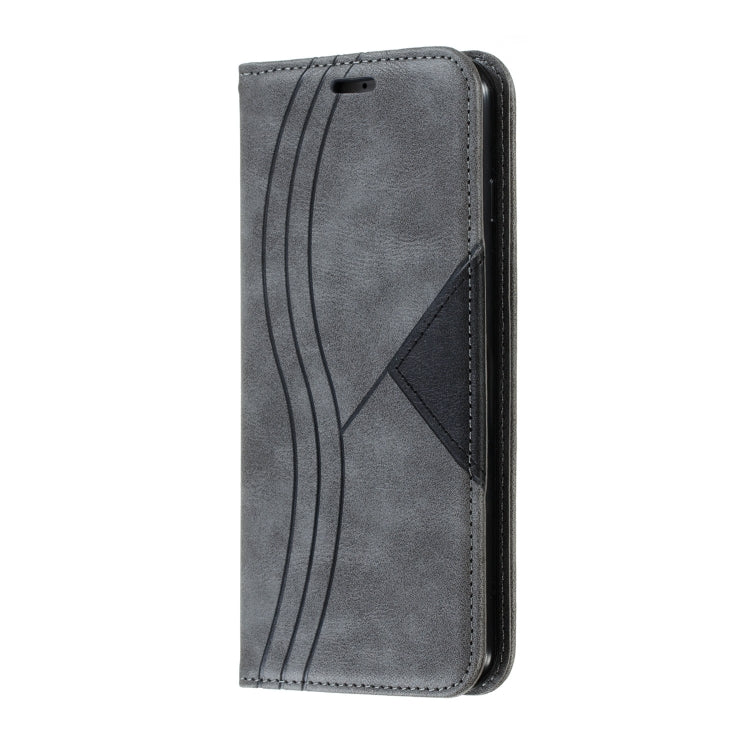 For iPhone 8 Plus / 7 Plus Splicing Color Magnetic Hem Horizontal Flip Leather Case with Holder & Card Slots