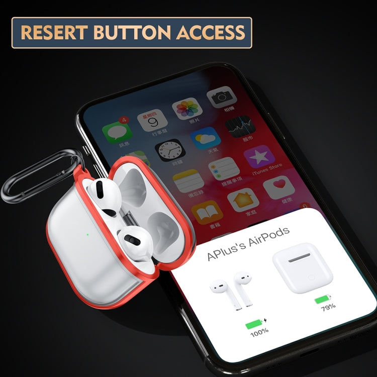 Frosted TPU Earphone Protective Case with Hook For AirPods 3