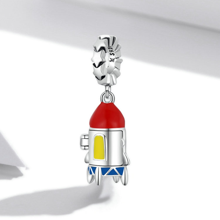 S925 Sterling Silver Little Rocket Pendant DIY Bracelet Necklace Accessories