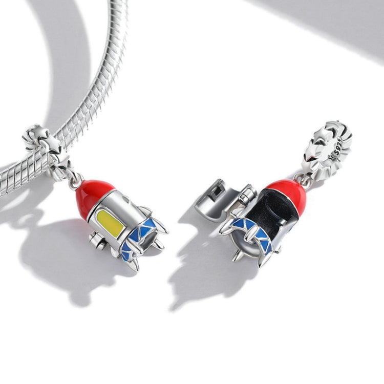 S925 Sterling Silver Little Rocket Pendant DIY Bracelet Necklace Accessories