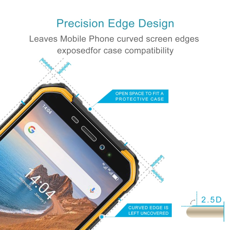 For Ulefone Armor X6 / Armor X6 Pro 50 PCS 0.26mm 9H 2.5D Tempered Glass Film