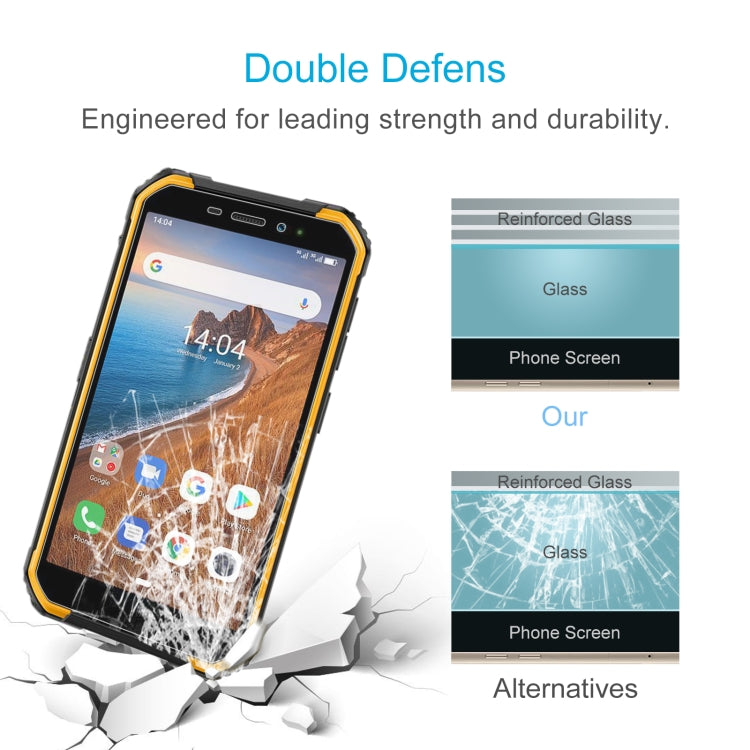 For Ulefone Armor X6 / Armor X6 Pro 50 PCS 0.26mm 9H 2.5D Tempered Glass Film