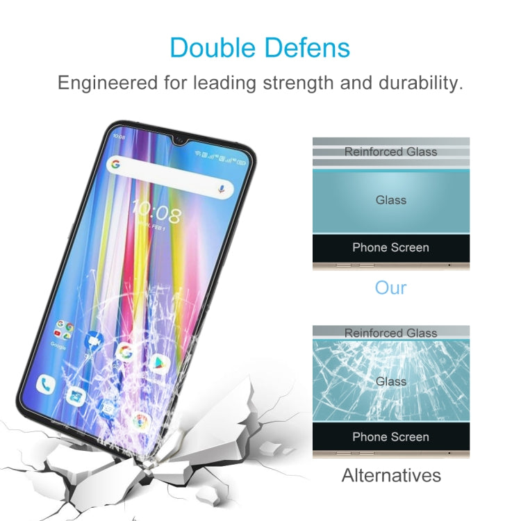 For Umidigi A11s 50 PCS 0.26mm 9H 2.5D Tempered Glass Film