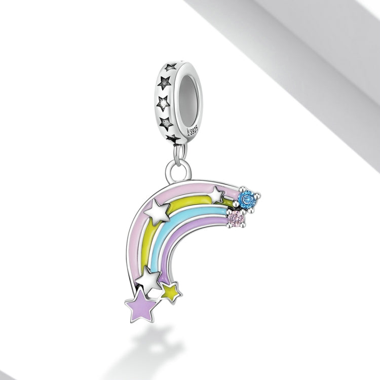 S925 Sterling Silver Fantasy Rainbow Pendant DIY Bracelet Necklace Accessories