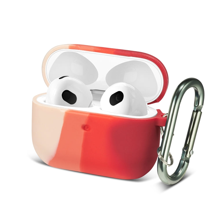 Four-color Rainbow Earphone Protective Case with Hook For AirPods 3