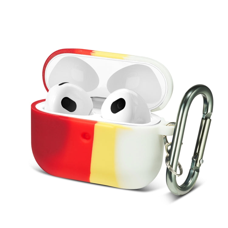 Four-color Rainbow Earphone Protective Case with Hook For AirPods 3