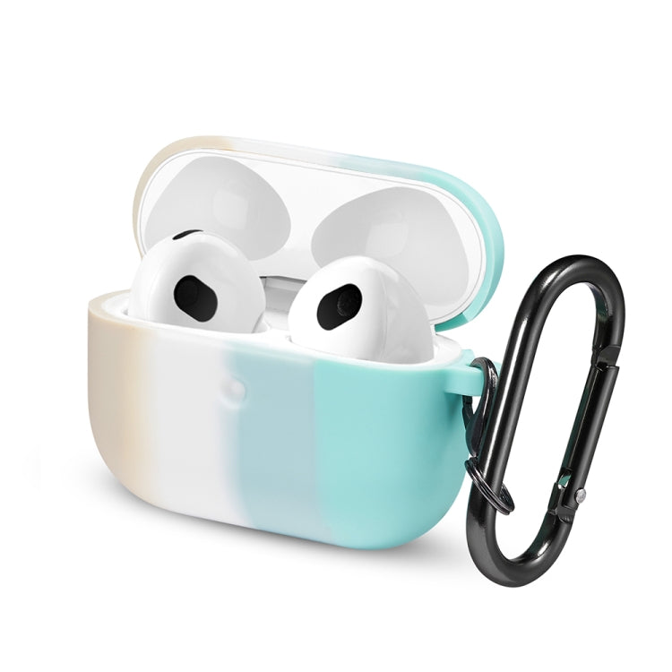Four-color Rainbow Earphone Protective Case with Hook For AirPods 3