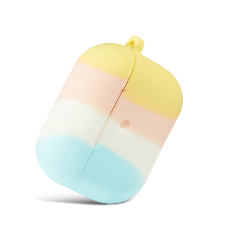 Four-color Rainbow Earphone Protective Case with Hook For AirPods 3