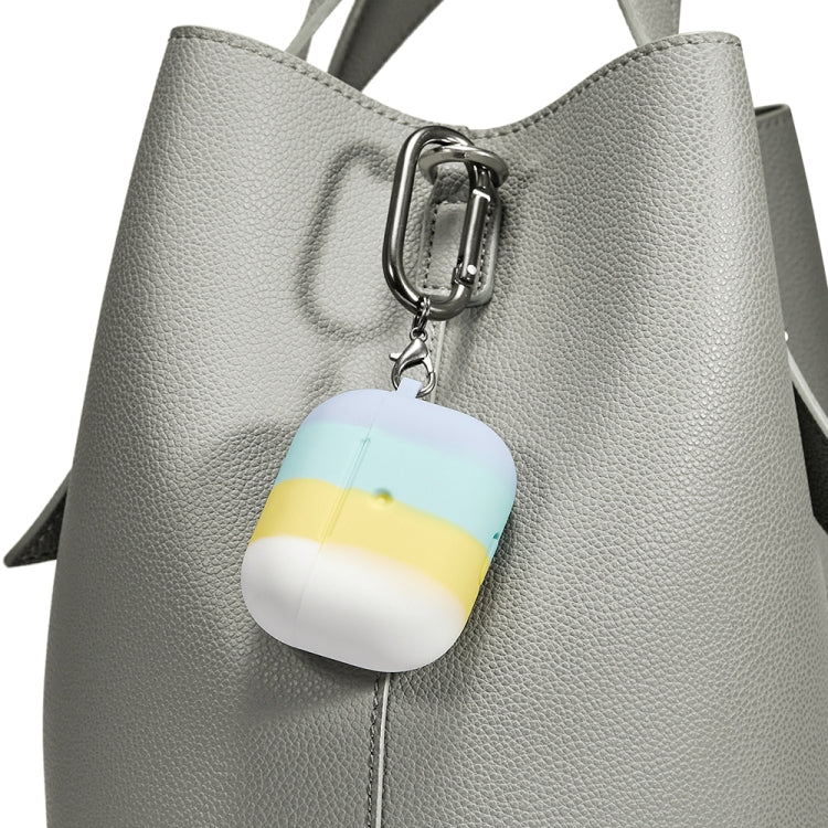 Four-color Rainbow Earphone Protective Case with Hook For AirPods 3