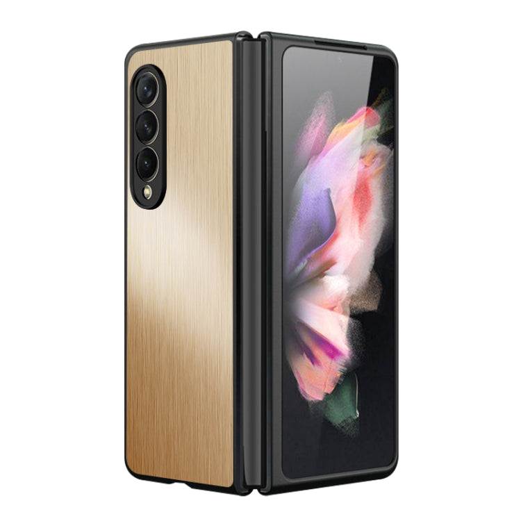 For Samsung Galaxy Z Fold3 5G Iron Man Series Metal PC + TPU Phone Protective Case