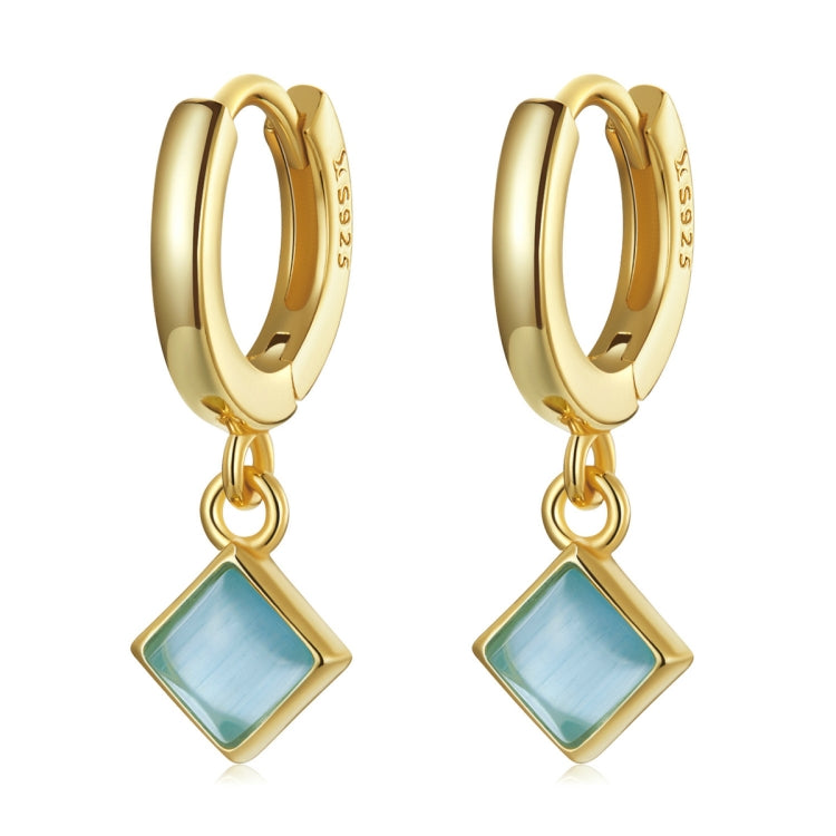 S925 Sterling Silver Square Zircon Women Earrings