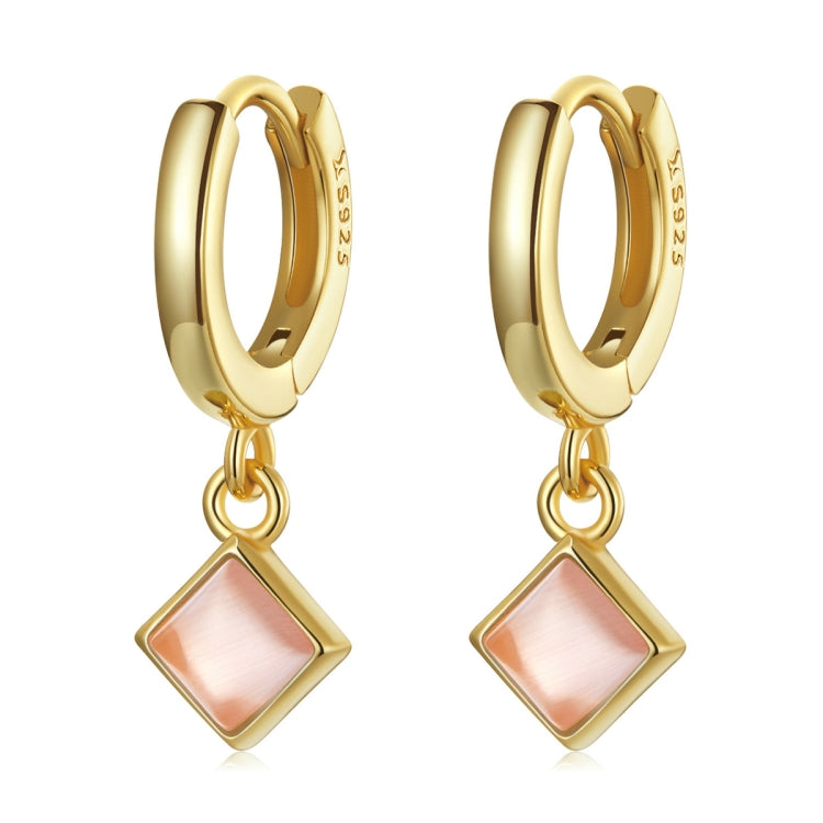 S925 Sterling Silver Square Zircon Women Earrings